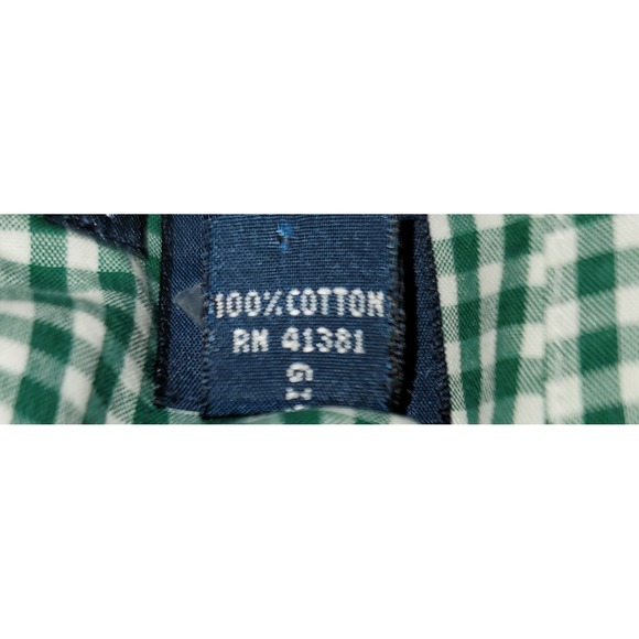 Ralph Lauren Classic Fit Men's Size XXL Green Plaid Long Sleeve Button Down 2XL - Picture 4 of 10